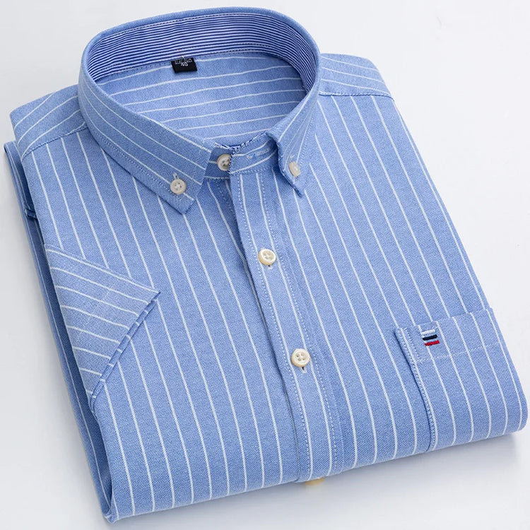 mens oxford short sleeve shirt
