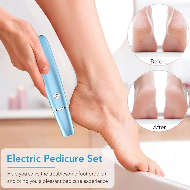 Electric Feet Callus Remover USB Rechargeable Electric Foot Grinder For Removing Dead Skin Feet Calluses Pedicure Care Tools