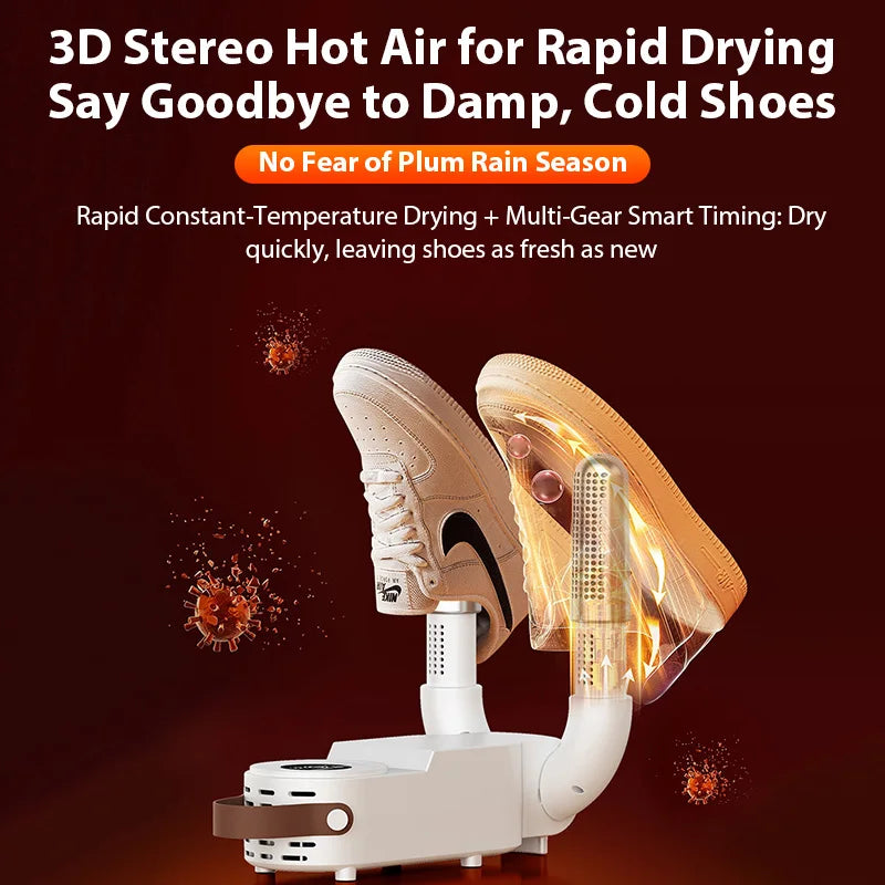 Foldable Electric Shoe Dryer Boot Warmer Eliminate Odor Fast Drying Home Winter Footwear Socks Dryer Boot Deodorizer Shoe Heater