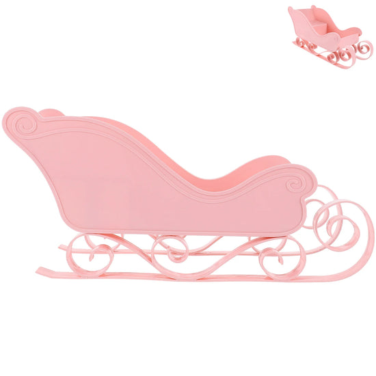 Christmas Tree Ornaments Sleigh Large Village Desktop Table Decoration Mini Adornment Christmas Sleigh Decor Festive Holiday