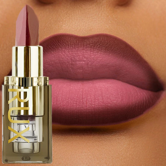 1pc Two-tone Matte Lipstick Pink Waterproof lip Makeup easy to use Lipstick Refill Lip Tint,Long Lasting Lip Senior Cosmetic Gif