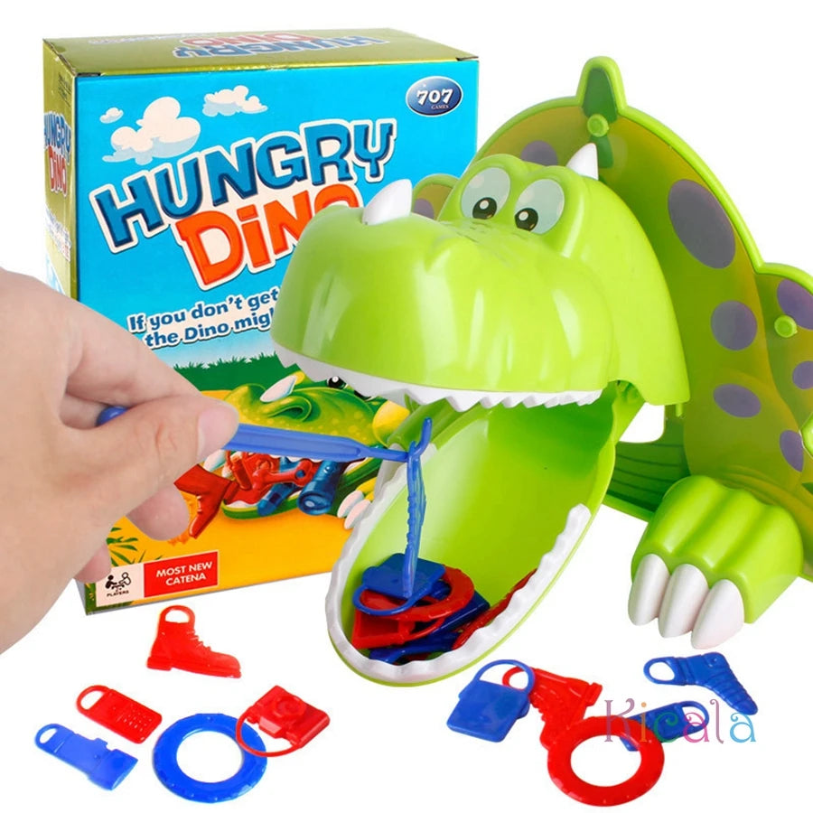 Puzzle Dinosaur Dinner Game Trick Feeding Dinosaur Tabletop Board Game Parent-Youngsters Interactive Toy Birthday Gift