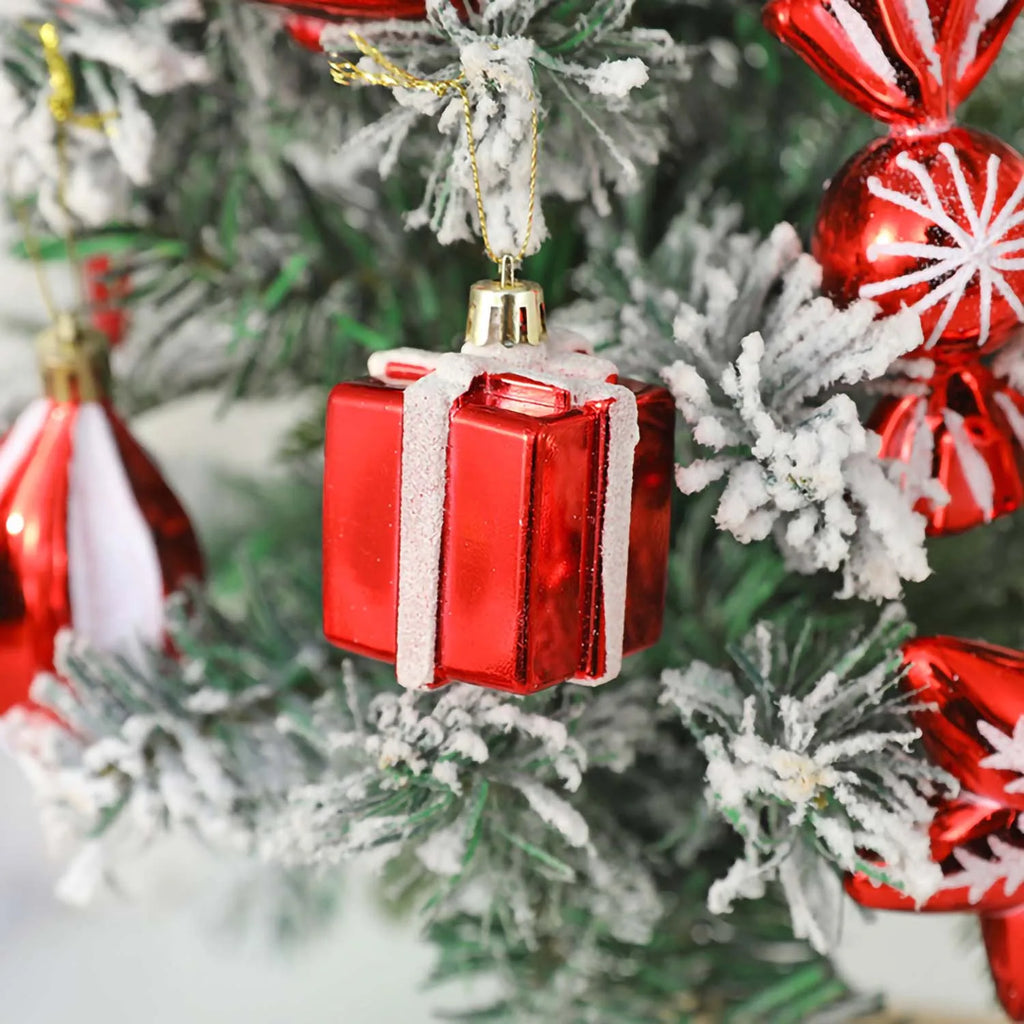 Christmas Decoration Supplies Special-shaped Christmas Balls Canes Candy Cakes Gift Bags Christmas Tree Pendants