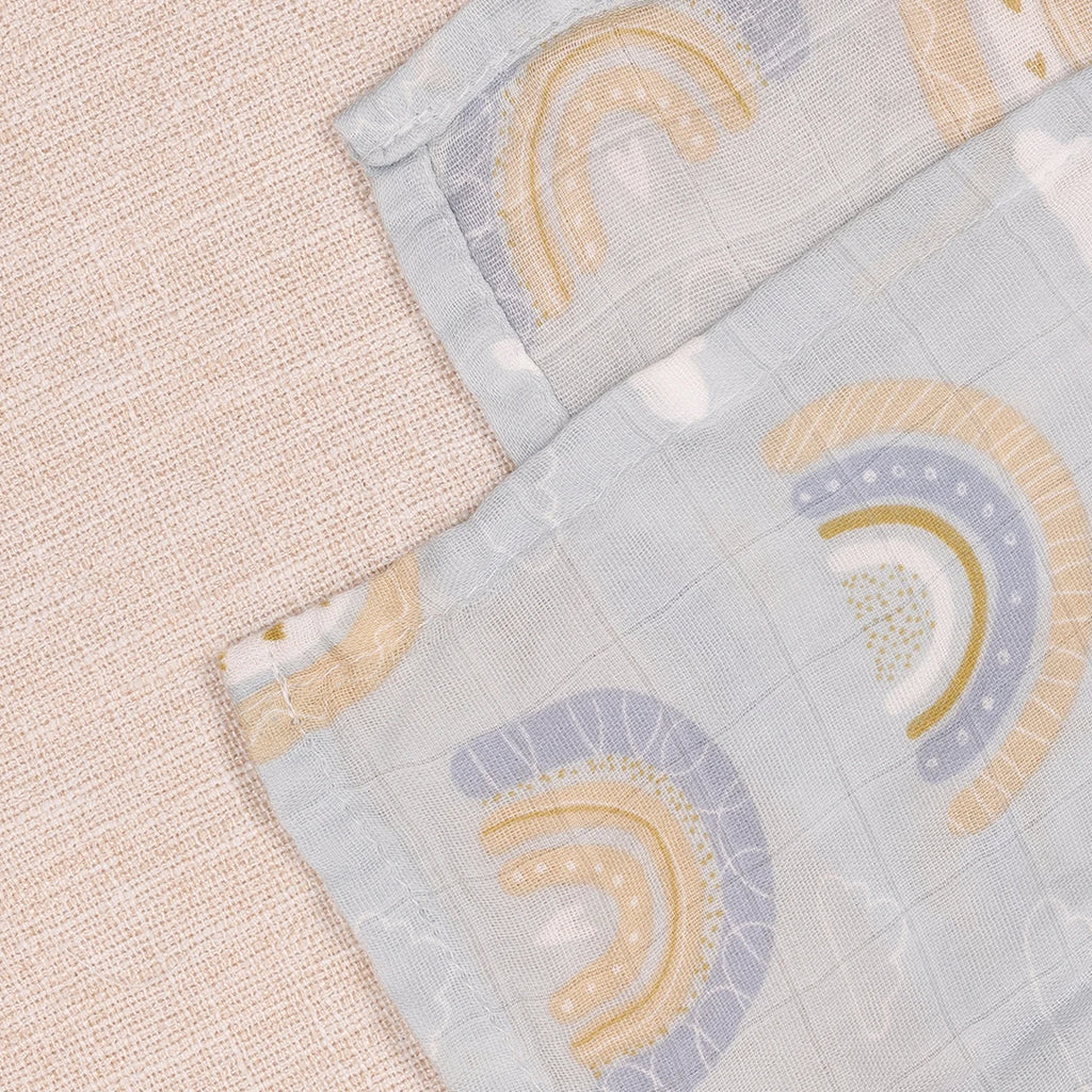 60*60cm 5Pcs Set Multi-Use Feeding Burp Cloth Towel Super Soft Bamboo Cotton Muslin Blankets Baby Burp Cloth Set