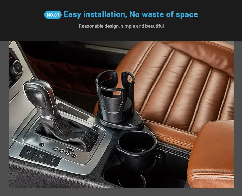 Car Cup Holder Expander For Car Adapter Adjustable Multifunctional Dual Cup Holder With Phone Holder Aromatherapy Organizer