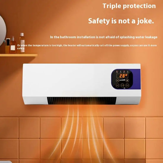 Wall Mounted Air Conditioners with Remote Control Winter Warmer Small Multifunctional Blowing Supplies Home Appliance