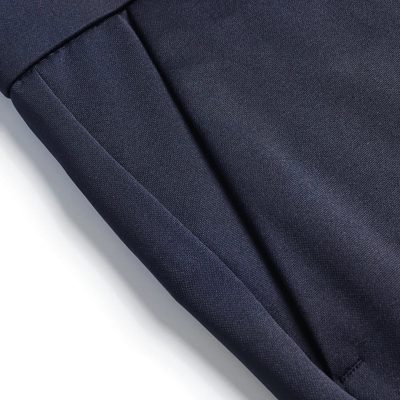 Mens Thin Stretch Straight Summer Pants Silky No-Iron Fabric