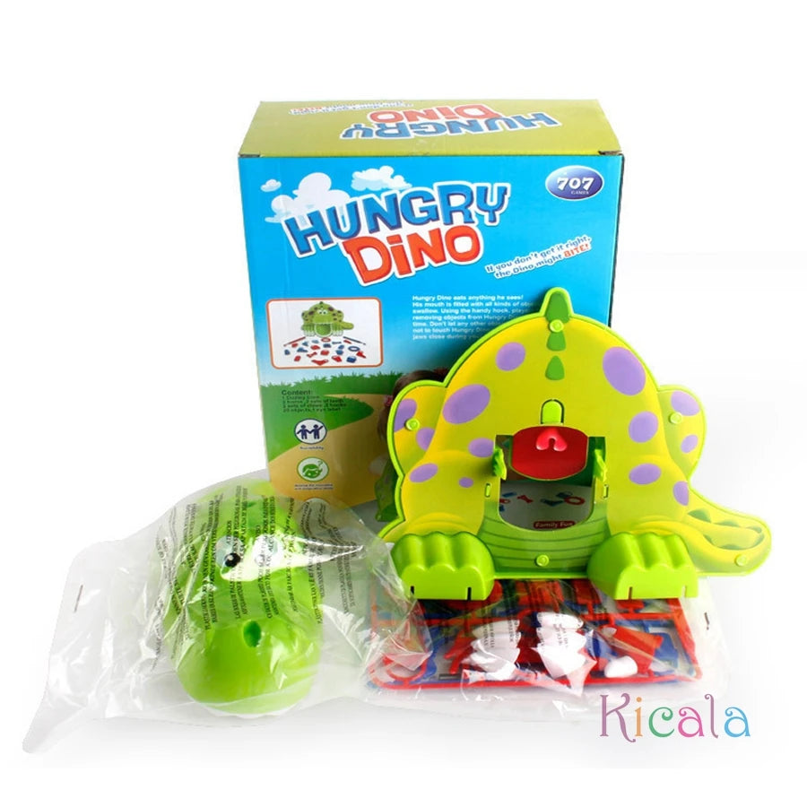 Puzzle Dinosaur Dinner Game Trick Feeding Dinosaur Tabletop Board Game Parent-Youngsters Interactive Toy Birthday Gift