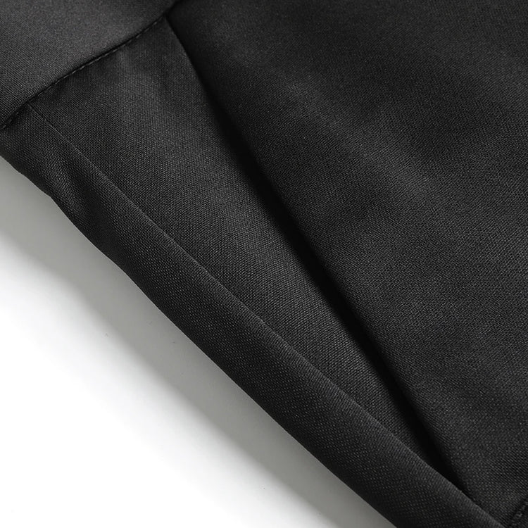 Mens Thin Stretch Straight Summer Pants Silky No-Iron Fabric