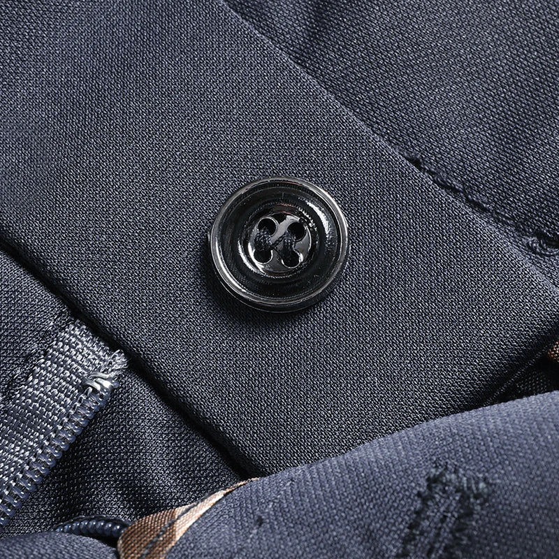 Mens Thin Stretch Straight Summer Pants Silky No-Iron Fabric