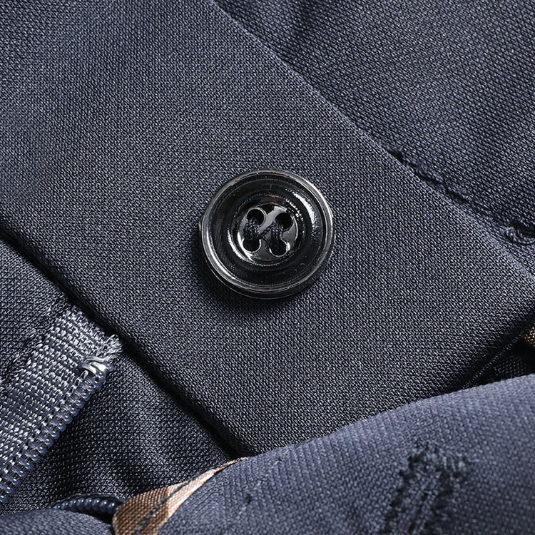 Mens Thin Stretch Straight Summer Pants Silky No-Iron Fabric