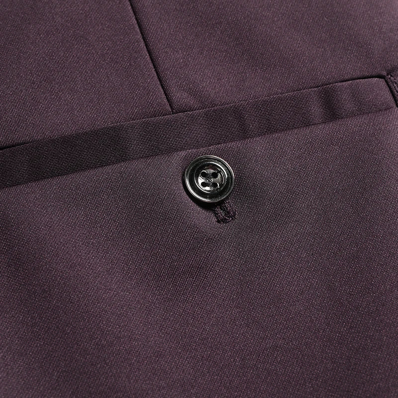 Mens Thin Stretch Straight Summer Pants Silky No-Iron Fabric