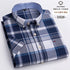 Mens Plaid Short Sleeve Shirt