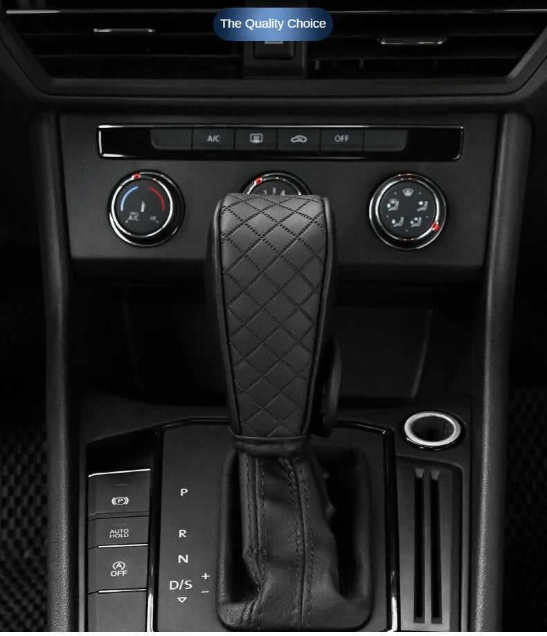 High Quality Car Shift Handle Cover PU Leather Non-slip Wear-resistant Universal Car Automatic Gear Sheath Car Decoration