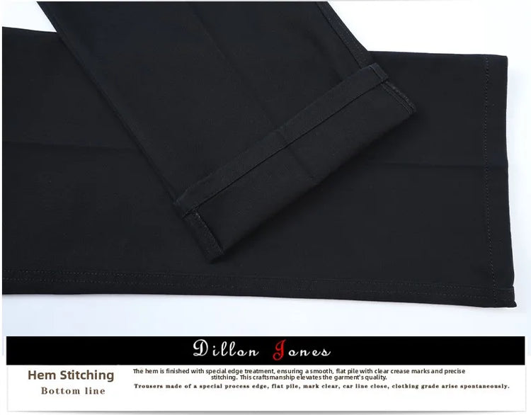 2025 Mens High Waist Loose Straight Cotton Casual Pants