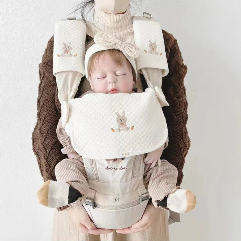 3pcs/Set Waterproof Baby Bibs Muslin Saliva Towel Cotton Shoulder Pad Bite Cushion Baby Accessories Girl Burp Cloth