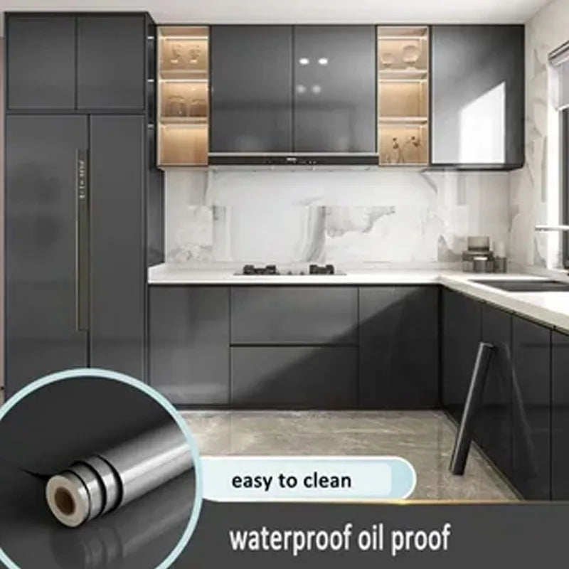 Oil Proof Self Adhesive Wallpaper for Wall Kitchen 40cm Wallpapers Home Decor High Temperature Resistance Sticker Self-adhesive