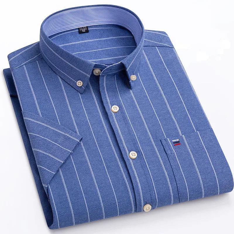 mens oxford short sleeve shirt