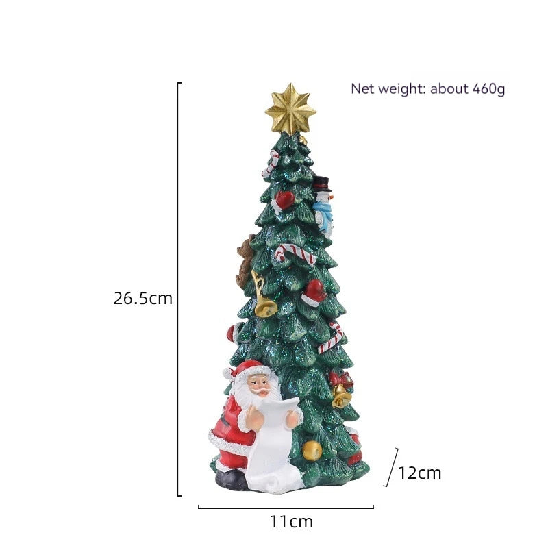 Christmas Snowman Christmas Tree Ornaments American Creative Home Desktop Party Decorations Resin Items Children'S Holiday Gifts