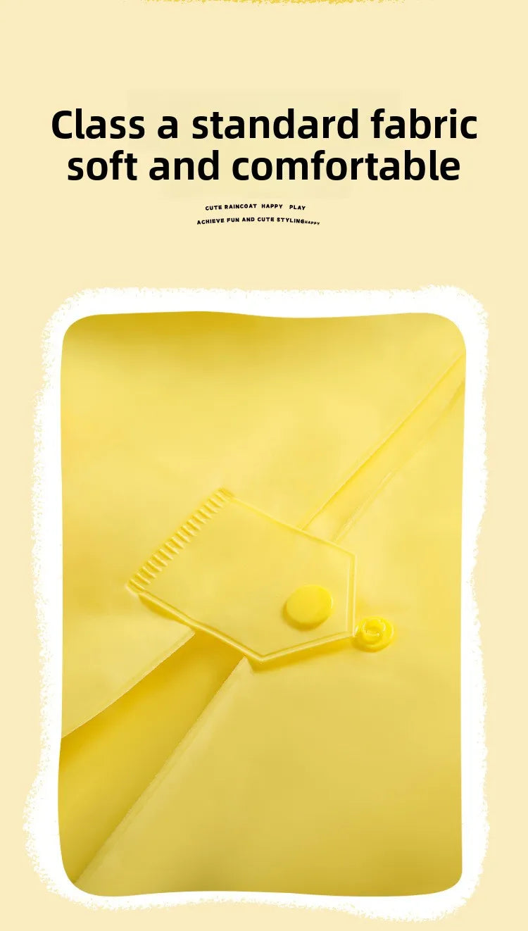 Children's Raincoat for Boys Girls,Full Body Waterproof,Kindergarten Baby for School,Student Only, with Backpack Space, Raincoat