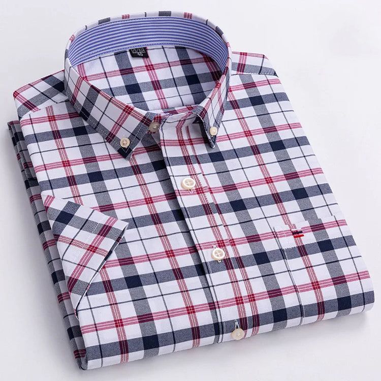 mens oxford short sleeve shirt
