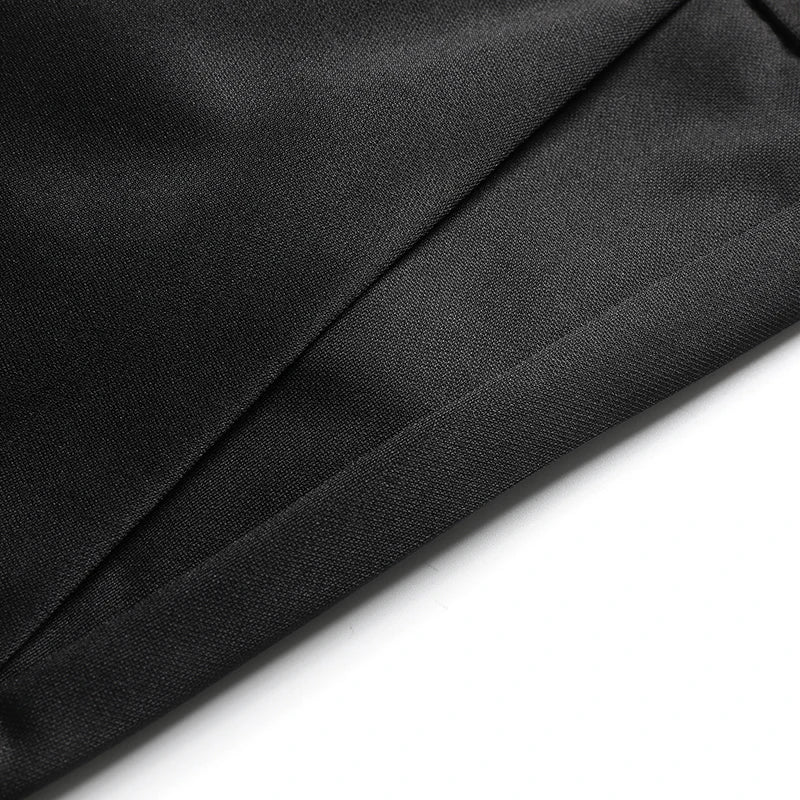 Mens Thin Stretch Straight Summer Pants Silky No-Iron Fabric