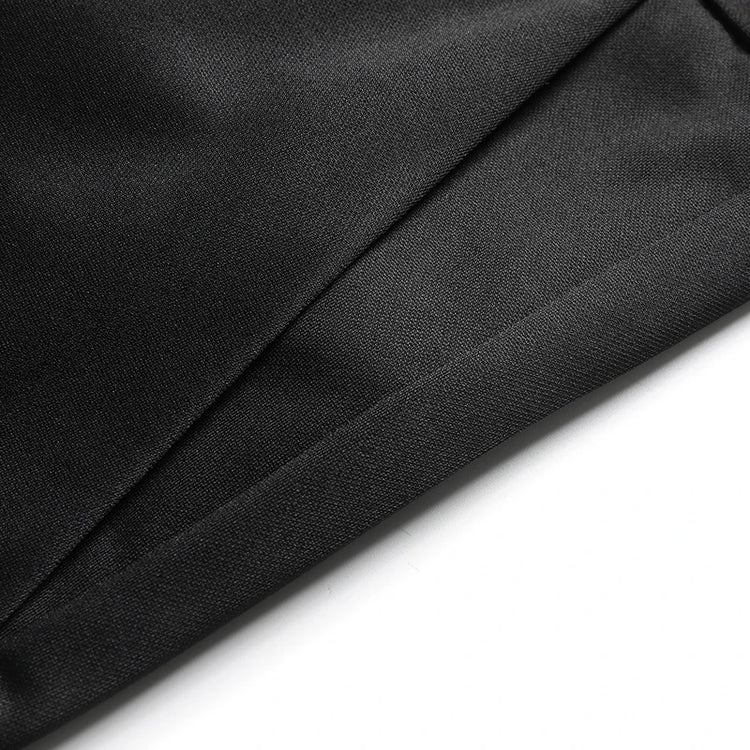 Mens Thin Stretch Straight Summer Pants Silky No-Iron Fabric