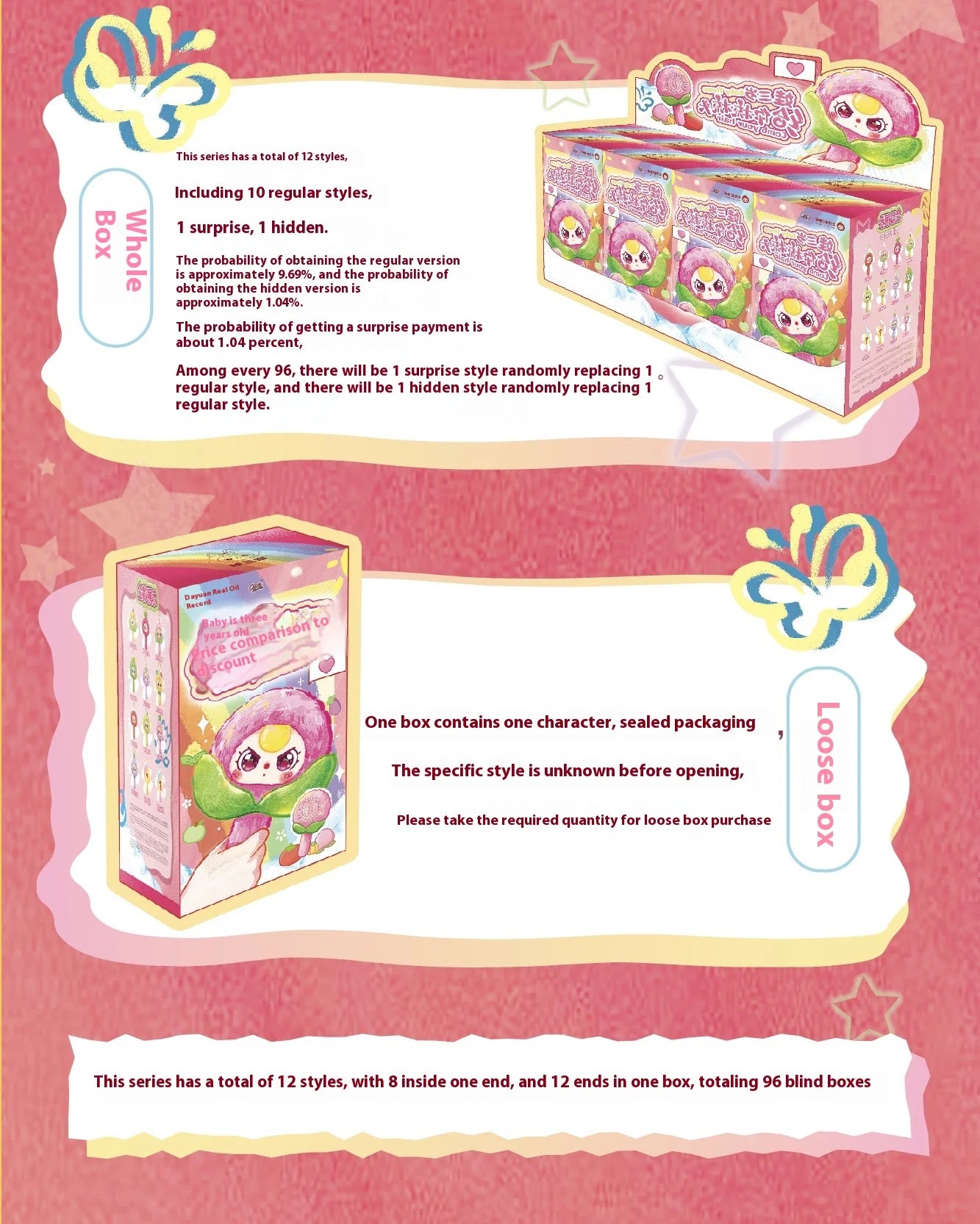 New Baby Three Comb Your Hair Blind Box Cute Fruits And Vegetables Trendy Toy Figurine for Girls Cute Doll Birthday Gift