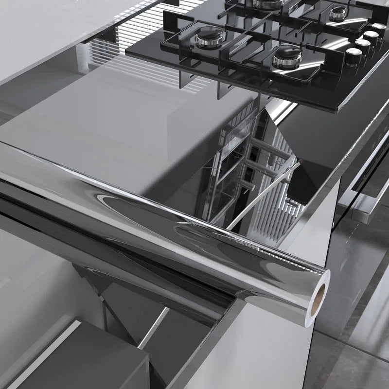 Oil Proof Self Adhesive Wallpaper for Wall Kitchen 40cm Wallpapers Home Decor High Temperature Resistance Sticker Self-adhesive