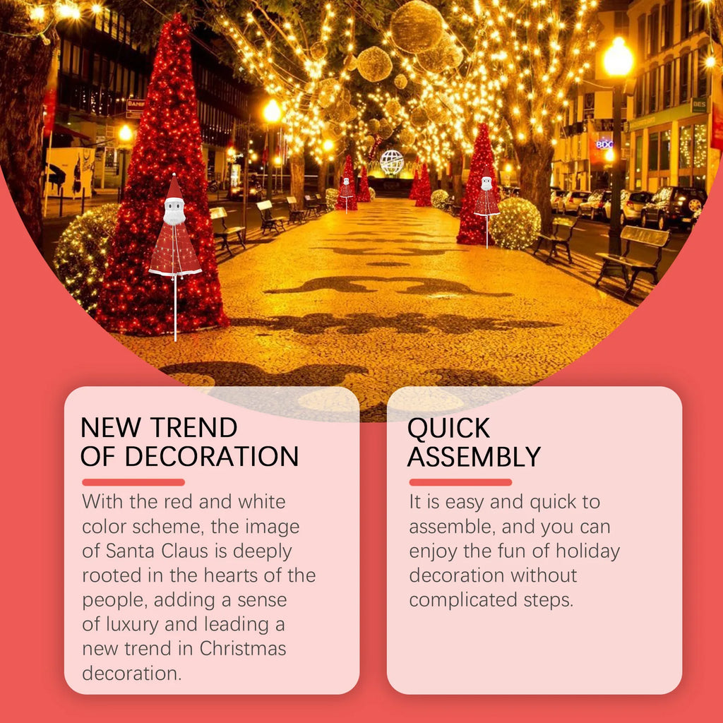 Christmas Santa Claus Decorations Fun Ornaments for Festive Atmosphere Detachable Lightweight Playful Toys