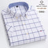 Mens Plaid Short Sleeve Shirt