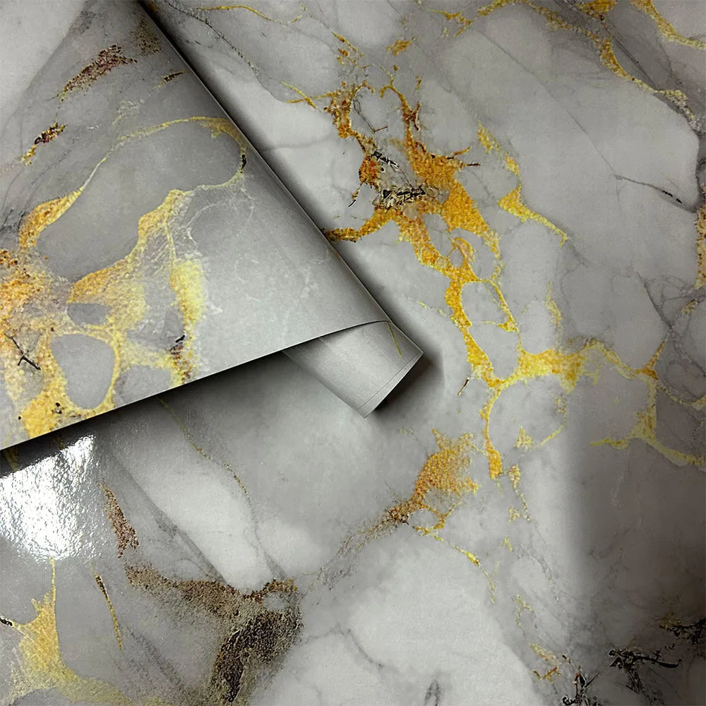 Wallpaper Sticker High Temperature Resistance Adhesive Wall Wallpaper Oil Fume Sticker 40cm Kitchen Waterproof and Oil Resistant