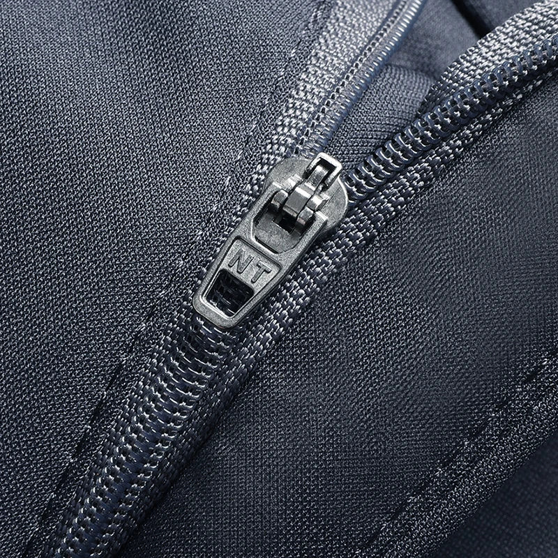 Mens Thin Stretch Straight Summer Pants Silky No-Iron Fabric