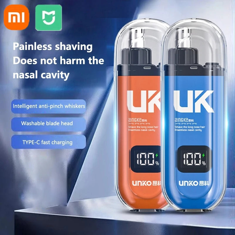 Xiaomi Nose Ear Hair Trimmer for Men Type-C Rechargeable Portable Painless Shaving Ear Nose Hair Clipper Facial Hair Trimmer New
