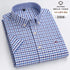 Mens Plaid Short Sleeve Shirt