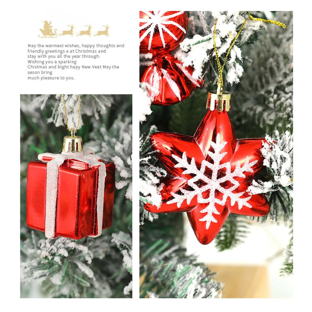 Christmas Decoration Supplies Special-shaped Christmas Balls Canes Candy Cakes Gift Bags Christmas Tree Pendants