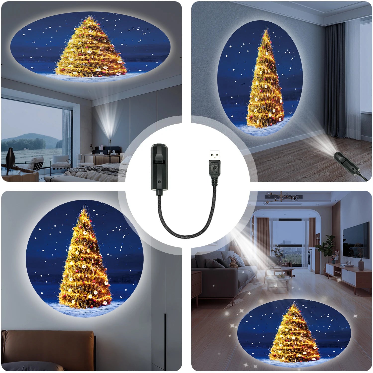 Christmas tree projection light