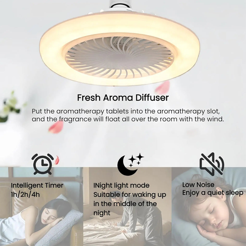 Ceiling Fans with Lights Flush Mount Fan with Remote Control Energy Efficient Home Appliance 3-Speed Adjustable Cooling Device