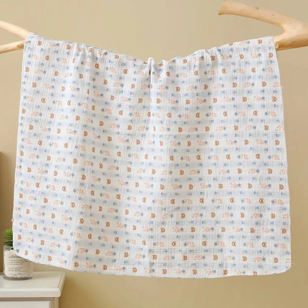 Baby Receive Blanket for Newborn Cotton Muslin Swaddle Blanket Bedding Infant Bath Towel Baby Items Mother Kids