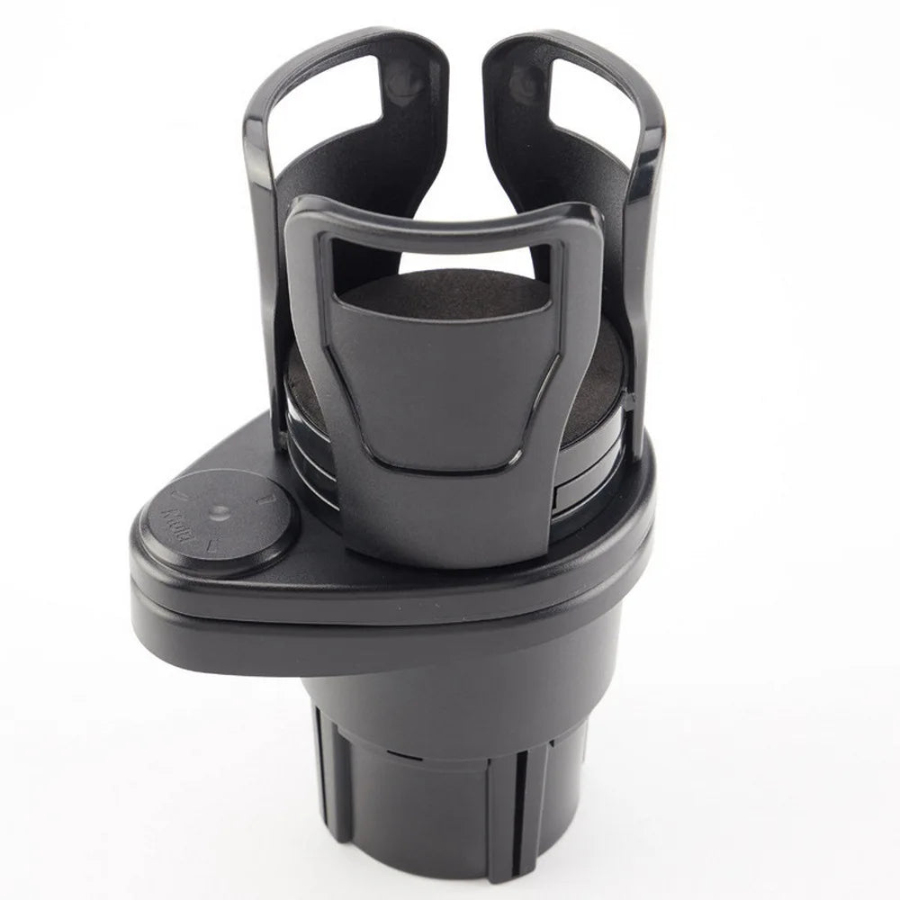2 In 1 Vehicle Mounted Slipproof Cup Holder 360 Degree Rotating Water Car Cup Holder Multifunctional Auto Accessory