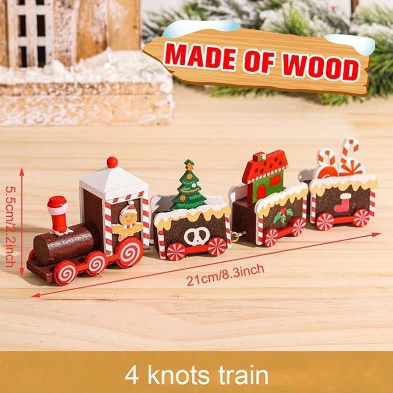Christmas Train Merry Christmas Decorations For Home 2025 Cristmas Ornament Xmas Navidad Noel Gifts Happy New Year 2026 Gifts