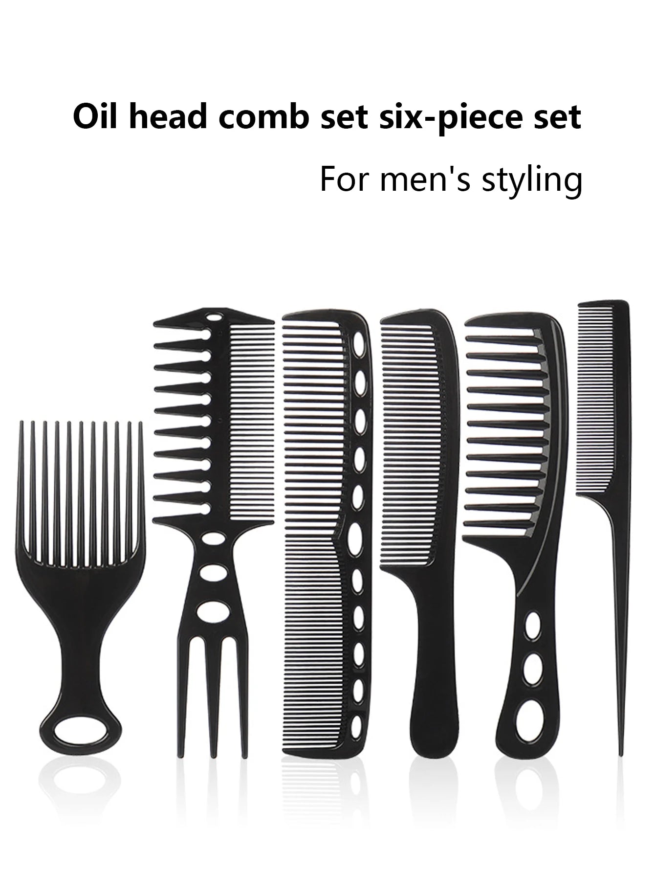 6pcs African styling hair combs makeup combs professional oil hair combs hairstylists hairdressers Special for real hair wigs
