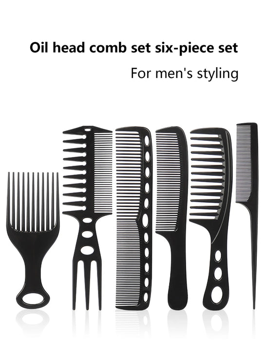 6pcs African styling hair combs makeup combs professional oil hair combs hairstylists hairdressers Special for real hair wigs