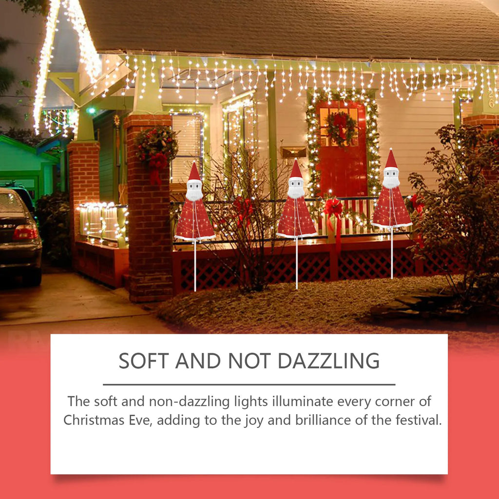 Christmas Santa Claus Decorations Fun Ornaments for Festive Atmosphere Detachable Lightweight Playful Toys