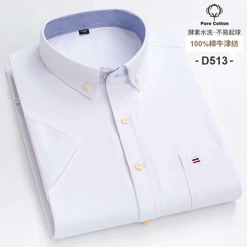 Mens Plaid Short Sleeve Shirt