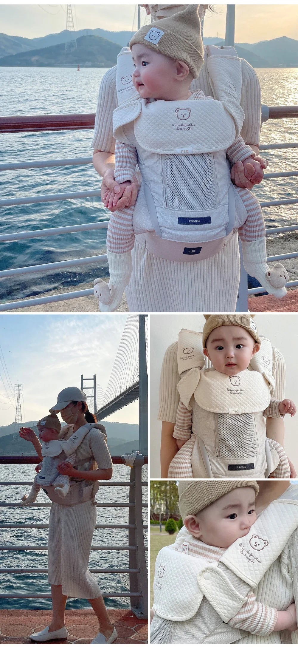 3pcs/Set Waterproof Baby Bibs Muslin Saliva Towel Cotton Shoulder Pad Bite Cushion Baby Accessories Girl Burp Cloth