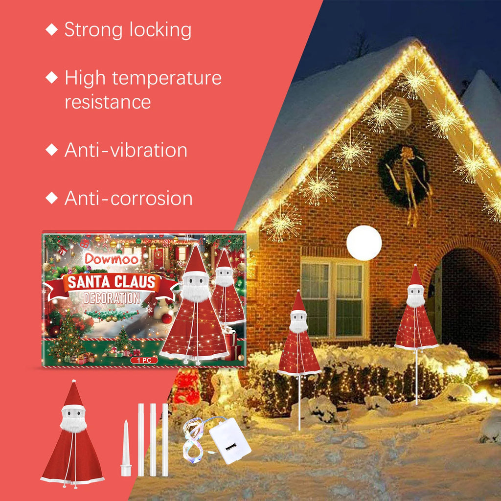 Christmas Santa Claus Decorations Fun Ornaments for Festive Atmosphere Detachable Lightweight Playful Toys