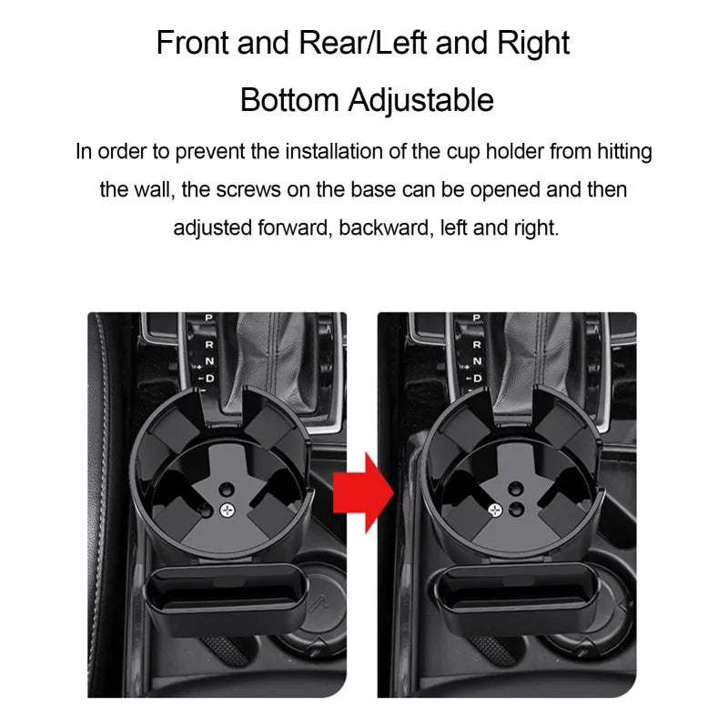 Car Cup Holder Expander Cupholder Adapter Multipurpose Auto Interior Expandable Organizer Storage Accessories With Phone Holder