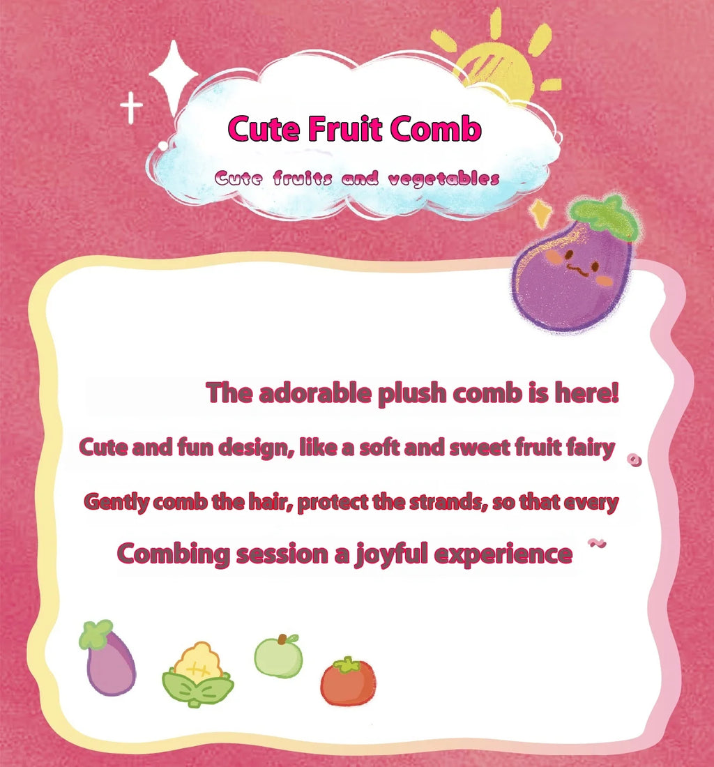 New Baby Three Comb Your Hair Blind Box Cute Fruits And Vegetables Trendy Toy Figurine for Girls Cute Doll Birthday Gift