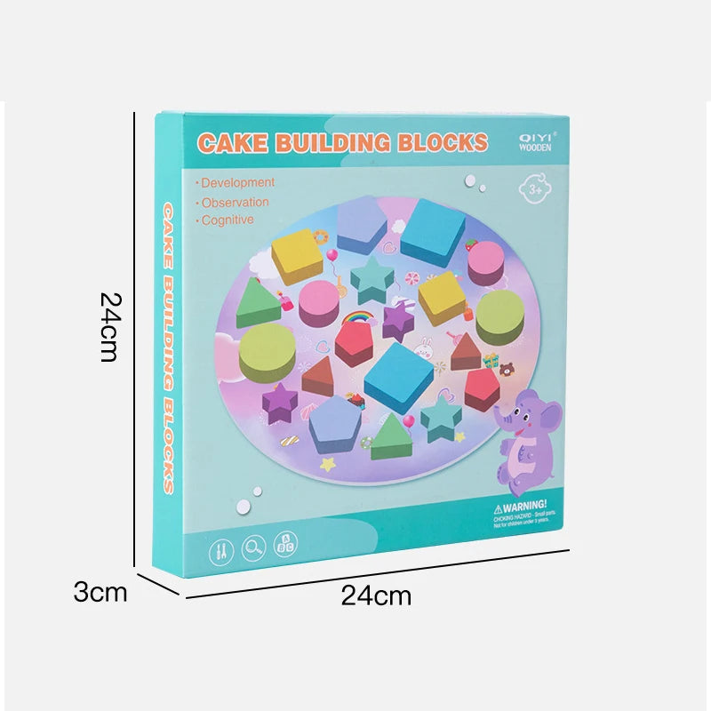 Montessori Shape Matching Puzzle for Toddlers Educational Toy for Early Learning Color Recognition Birthday Gift Toys